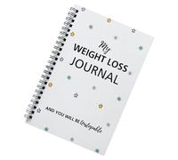 Diario de pérdida de peso de bienestar para grabación de ejercicios Monitoreo de peso Cuaderno de logro de objetivos de entrenamiento Cuaderno de establecimiento de objetivos de 5, 51 x 8, 27 pulgadas