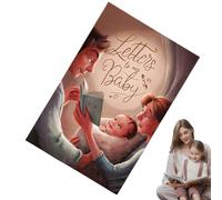 Diario de recuerdos | Cuaderno para escribir cartas a los niños, diario para padres crecimiento, 50 hojas, cuaderno con lazos familiares para niños, regalo de nacimiento