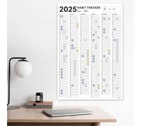 Diario de seguimiento de hábitos, seguimiento de hábitos de 6 meses para establecer objetivos, calendario motivacional, diario mensual para rastrear hábitos y apoyar tus objetivos, 16 x 23 pulgadas