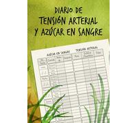 Diario de tensión arterial y azúcar en sangre: Registrar el pulso y la presión arterial | Diabetes, hipertensión, frecuencia cardiaca | Durante 2 años