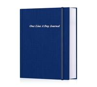 Diario de una línea por día, diario de 8.5 x 11 pulgadas, diario para seguimiento de recuerdos de 5 años, libro de recuerdos anual y reflexión personal, color azul