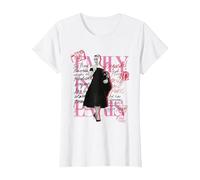 Diario de Vestir Emily In Paris Notas Rojas Camiseta, Mujer, Blanco, XXL