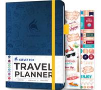 Diario de viaje Clever Fox: planificador de vacaciones con presupuesto, lista de equipaje, registro de gastos y diario de viaje. Organizador de i