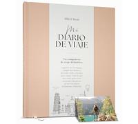 Diario de Viaje & Cuaderno de Aventuras - Scrapbook para Hasta 16 Viajes (Crema)