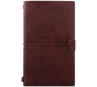 Diario de viaje, cuaderno de viaje vintage de PU con hebilla de correa, cuaderno retro recargable de 7, 9 x 4, 7 pulgadas para escribir cartas, hacer dibujos o pegar fotos PRODUCTOS DE OFICINA..