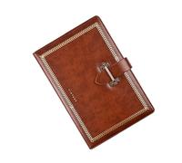 Diario de viaje de piel sintética, tapa dura, 222 páginas, a rayas, piel sintética, compartimentos para bolígrafos, notas, diarios, cuadernos de tapa dura