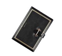 Diario de viaje de piel sintética, tapa dura, 222 páginas, a rayas, piel sintética, compartimentos para bolígrafos, notas, diarios, cuadernos de tapa dura