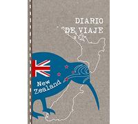 Diario de Viaje: Nueva Zelanda Libro de Registro de Viajes - Cuaderno de Recuerdos de Actividades en Vacaciones para Escribir, Dibujar - Cuadrícula de Puntos - New Zealand