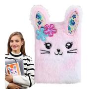 Diario del conejo, diario y ligero 11 x 8 cm | Mini páginas de viaje de bolsillo de 70 g - Adorable diářio de conejo suave ofrece una sensación cómoda para bocetos creativos y diarios S