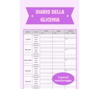 Diario della Glicemia: Diario della glicemia per diabetici | Quaderno del diabete per controllo glicemia | Formato A5 | 2 anni