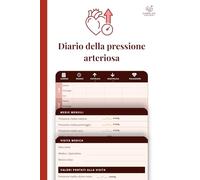 Diario della Pressione Arteriosa CareLog: 52 Settimane di Monitoraggio Quotidiano · Terapia Visite e Valori in un Solo Diario