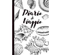 Diario di Viaggio: Agenda da viaggio da compilare in bianco e nero 156 pagine per 4 settimane con planner, appunti, curiosità marine, spese, ricordi e note personali.