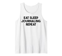 Diario Divertido - Comer sueño Diario Repetir Camiseta sin Mangas