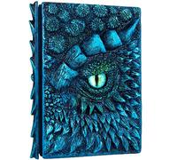 Diario en relieve de ojo de dragón 3D, cuaderno de grabado de resina, cuaderno Dnd para los amantes de los dragones, papel en blanco, bloc de notas de viaje de tapa dura para escribir, cuaderno de