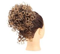 Diario Extensión de moño desordenado for mujer, extensión de cabello sintético rizado con cordón elástico Postizos(1BT30)