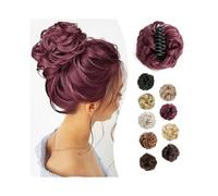 Diario Extensiones de cabello sintético ondulado y rizado con coleta moño desordenado pinza garra Postizos(BUG)