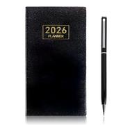 Diario Familiar A5 2026 - Planificador Semanal con 5 Horarios, Impresión en Spray con Lámina Dorada, Enero - Diciembre, Cierre Elástico y Marcador con Cinta - Organizador para Escritorio o Bolso (9.6