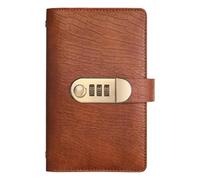 Diario financiero seguro con bloqueo de contraseña, estilo antiguo, 100 hojas de dinero en efectivo para presupuestos de privacidad, organizador de gestión de dinero para adolescentes, adultos