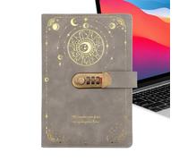Diario genérico con cerradura - Cuaderno de fijación de objetivos A5 - Cuaderno de bolsillo portátil | Ideal para escritores estudiantes, adultos, regalo de oficina en casa