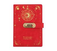 Diario genérico con cerradura | Cuaderno de información personal tamaño A5 - Cuaderno de bolsillo portátil, para adultos, adolescentes, estudiantes, freelanzas, viajes, cumpleaños, fiestas en casa