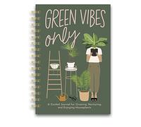 Diario guiado Green Vibes por Studio Oh! - Libro de diario de tapa dura bellamente ilustrado - Un diario guiado para cultivar, nutrir y disfrutar de plantas de interior