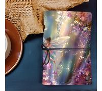 Diario Mágico de y Cuaderno de Piel PU - Estética Retro INS, Cuaderno Corto Ideal para Diario de Oficina, Regalos de Vacaciones, Scrapbooking y Accesorio de Planificador