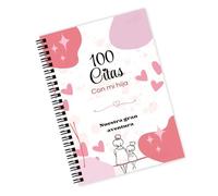 Diario para hija en español con 100 indicaciones de fecha de doble bobina, diario de escritura de recuerdos para regalo del día de la madre, concepto de regalo significativo