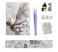 Diario Pegatinas 30 Hojas Accesorios Libro de Pegatinas Japonés para Bullet Journal