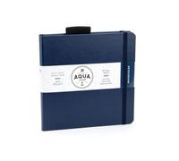 Diario Pentalic Aqua Journal de 5,5" x 5,5" con acuarela, 48 p?ginas, color azul