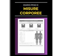 Diario Peso e Misure Corporee: Registro settimanale per monitorare i progressi della perdita di peso, BMI e massa grassa. Ideale per fitness e benessere.