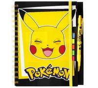 Diario Pokémon Pikachu para Niños - Cuaderno Secreto con Bolígrafo y Notas Adhesivas - Libreta Escolar Infantil 15x21 cm - Regalo Original para Fans de Pokémon