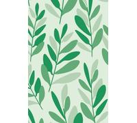 Diario rayado con Diseño de Naturaleza para Mujeres y Hombres: 130 páginas, tapa dura con rayas para tomar notas, diario para escribir y reflexionar, tamaño 13,97 x 21,59 cm - Verde Naturaleza