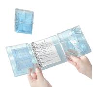 Diario recargable tamaño A7 - Cuaderno multibolsillos 14,5 x 12 cm con portafotos, agenda y organizador para niños y adultos, solución para mantener y archivar notas para casa, escuela, dormitorio,