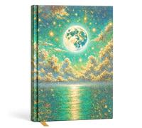 Diario ritual lunar para manifestación y reflexión, calendario guiado de luna nueva y llena (2026-2029), cuaderno de tapa dura de alta calidad con bordes dorados, papel grueso y marcapáginas de cinta