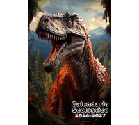 Diario Scolastico 2026-2027 Giornaliero Studenti: Tema Dinosauri Divertente, Scuola Elementare Media Superiore, Pianificazione Compiti, Calendario, ... Note, Formato A5 Una Pagina al Giorno