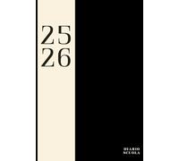 Diario Scuola 2025 2026: Agenda scolastica per Ragazza e Ragazzo. Da Settembre a Luglio. 2 Giorni per Pagina. Per Scuola elementare Medie Superiori
