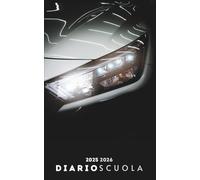 Diario Scuola 2025 2026 Auto Sportiva: Pianificatore giornaliero 1 giorno per pagina Per ragazze e ragazzi - Materiale scolastico medie elementari superiori università - copertina motorsport