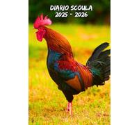 Diario Scuola 2025 2026 Gallo: Planner settimanale appositamente progettato per gli studenti, con un layout che presenta una settimana per pagina