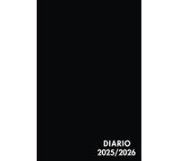 Diario Scuola 2025 2026 Nero: Agenda Scolastica Giornaliera 25/26 | A5 Planner Scolastico Da Settembre 2025 a Luglio 2026 | un giorno una pagina | per Studenti di Scuole Elementari, Medie, Superiori