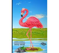 Diario Scuola 2025 2026: Organizzatore settimanale per studenti delle scuole elementari, medie, superiori e università | Fenicottero- Formato A5.
