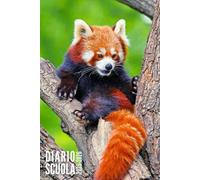 Diario Scuola 2025 2026: Panda Rosso - Agenda Scolastica Giornaliera Per Bambina e Bambino, Elementari, Primaria, Media, Superiori | da Settembre 2025 ad Luglio 2026