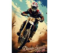 Diario Scuola 2025 2026: Pianificazione Settimanale Per Studenti Delle Scuole Elementari E Medie | Settimana Su Due Pagine | Da Agosto 2025 a Luglio 2026 | 12 Mesi | A5 | Moto.