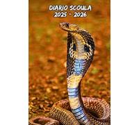 Diario Scuola 2025 2026 Serpente: Planner settimanale appositamente progettato per gli studenti, con un layout che presenta una settimana per pagina