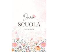 Diario Scuola 2025 2026 Superiore: Agenda Scolastica per Bambino e Bambina | 2 Giorni per Pagina | Medie Elementari Superiori