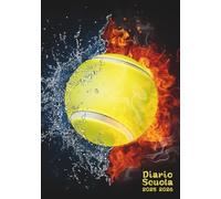 Diario Scuola 2025 2026 Tennis: Pianificatore una settimana su 2 Pagine , Settembre 2025 a Agosto 2026, per Ragazze e Ragazzi, Bambino, Adulto , Elementari, Media, Superiori