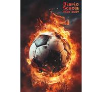 Diario Scuola 2026 2027 Calcio: Programma settimanale Da settembre 2026 ad agosto 2027 per Ragazze e Ragazzi , 12 mesi, A5