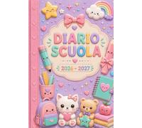 DIARIO SCUOLA 2026-2027 KAWAII: Agenda Scolastica Giornaliera 2026/2027 | Per ragazze e ragazzi appassionati di capibara, da settembre 2026 a luglio ... esami e obiettivi scolastici | Formato A5