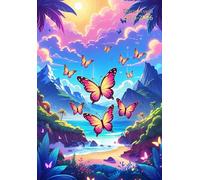 Diario Scuola a5 Bambina, Bambino & Teenace: Settimanale Orizzontale ( Farfalle ) - Agenda Scolastico : Scuola Elementari - Medie & Superiori - ... flessibile - Senza Anelli né Spirale.