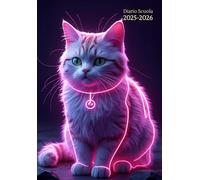 Diario Scuola a5 Bambina, Bambino & Teenace: Settimanale Orizzontale ( Gatti ) - Agenda Scolastico : Scuola Elementari - Medie & Superiori - Italiano ... flessibile - Senza Anelli né Spirale.