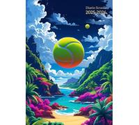 Diario Scuola a5 Bambina, Bambino & Teenace: Settimanale Orizzontale ( Tennis ) - Agenda Scolastico : Scuola Elementari - Medie & Superiori - Italiano ... flessibile - Senza Anelli né Spirale.